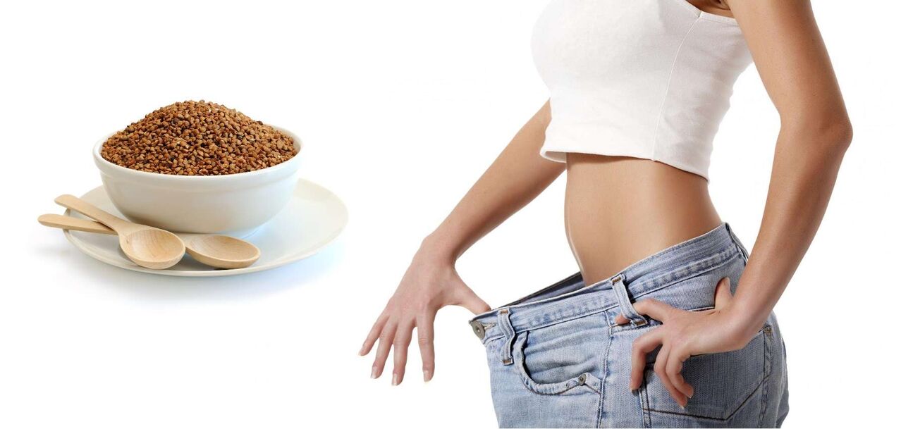The buckwheat diet helps to lose weight quickly. 