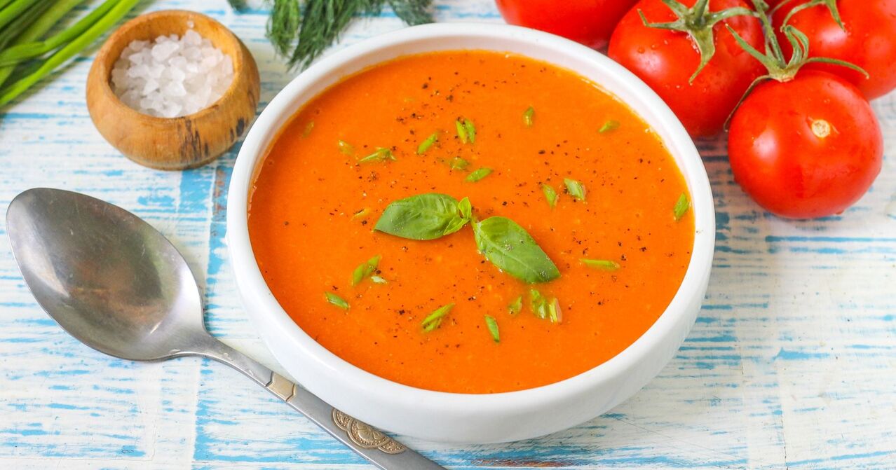 tomato puree soup a diet favorite