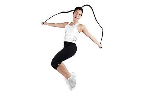 exercises with jumping rope to lose weight in the abdomen and sides